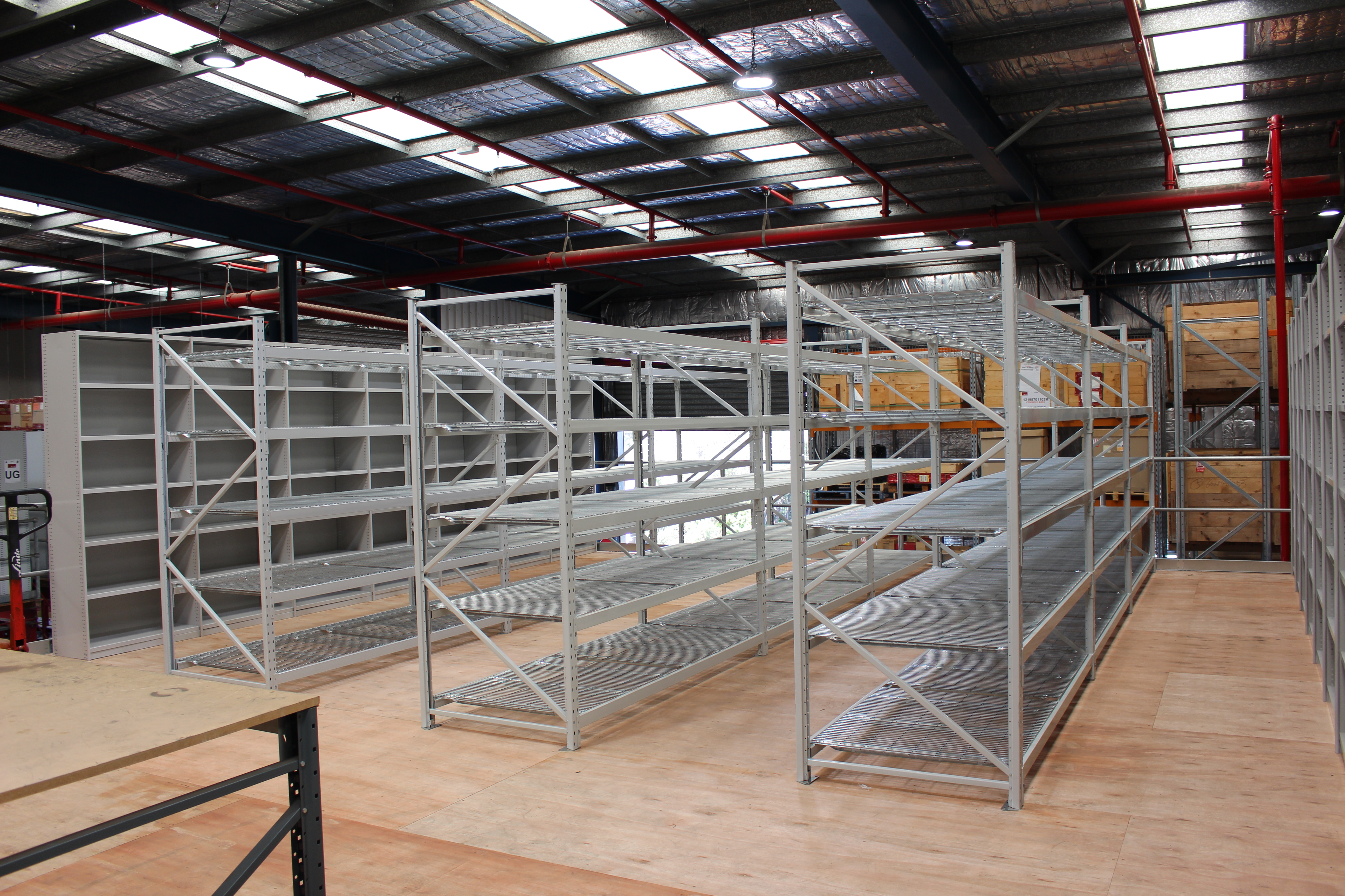 Linde MH Australia Spare Parts new warehouse racking to improve capacity