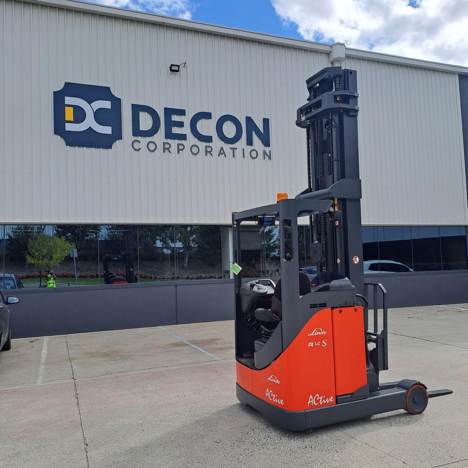 Used Reach Truck for Decon Corporation