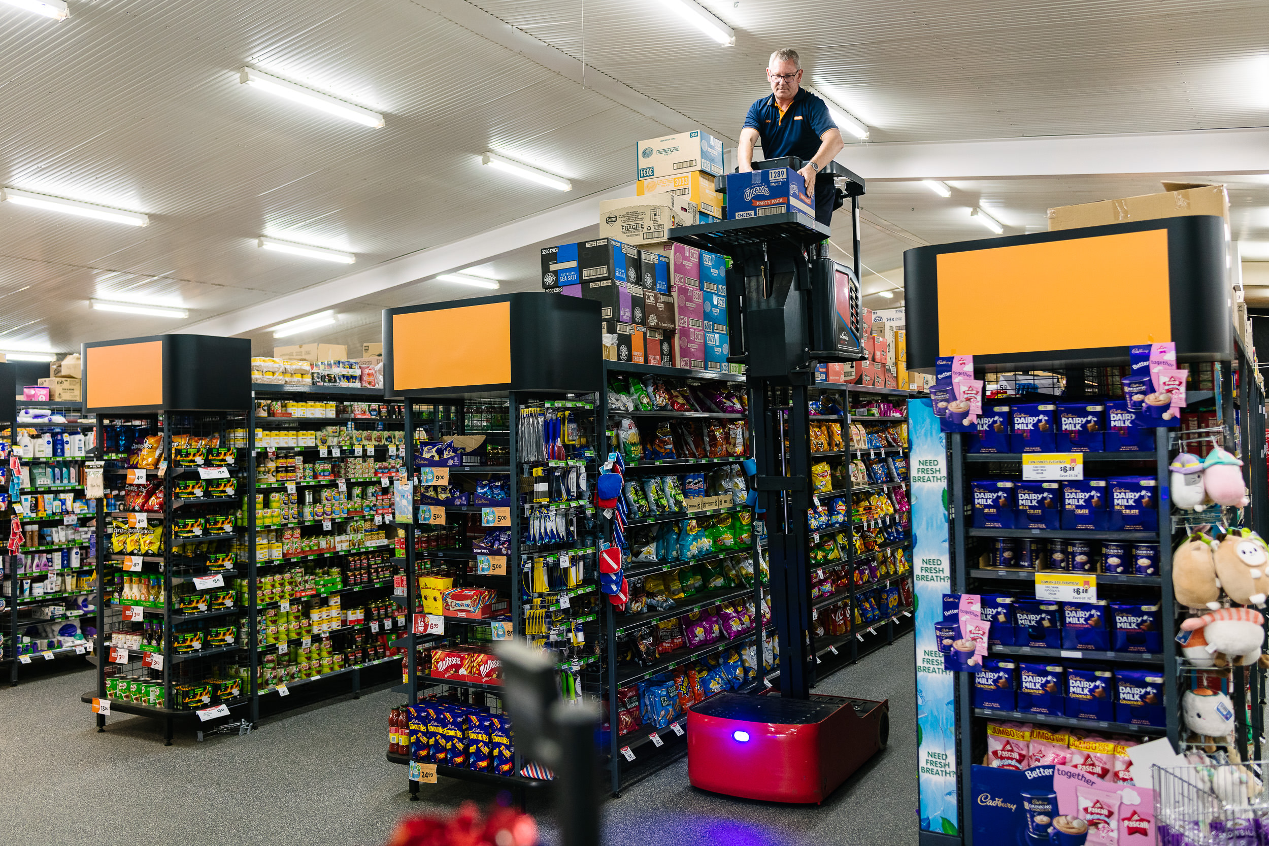 MV01 in use at Randalls Foodworks